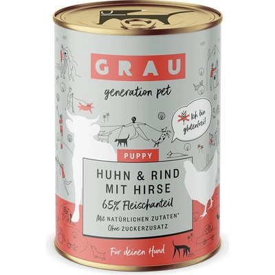 Grau Puppy Junior kuřecí & hovězí 6 x 400 g