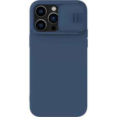 Nillkin Кейс с протектор за камера Nillkin CamShield Silky за iPhone 14 Pro Max, син (6902048249349)