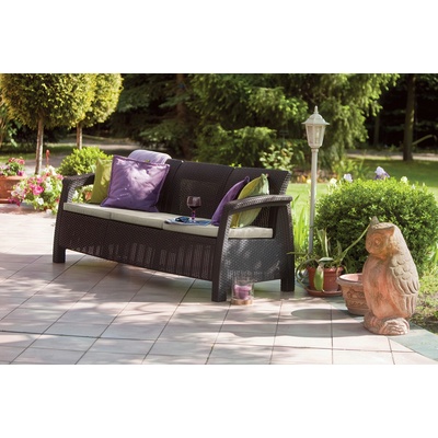 Keter Corfu Love Seat Max hnědá – Hledejceny.cz