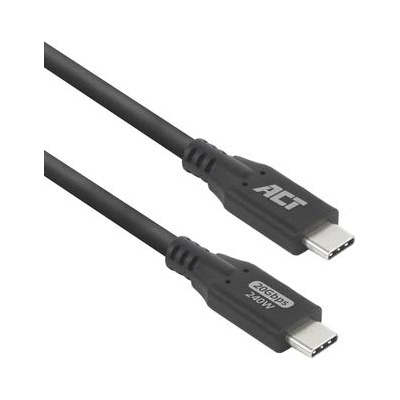 ACT Кабел USB-C - USB-C, 1 м / USB4, 20Gbps, 240W (EWENT-ACT-CAB-AC7421)