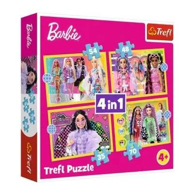 Trefl Trefl: Барби свят 4 в 1 пъзел - 35, 48, 54, 70 части