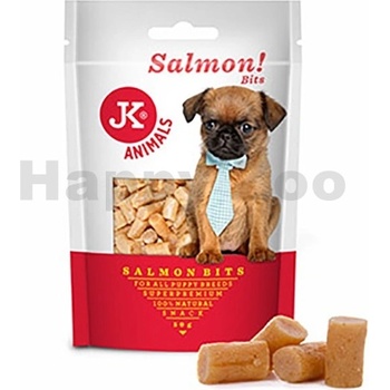 JK ANIMALS Meat Snack Puppy Salmon Bits lososová mini pochoutka pro štěňata 50 g