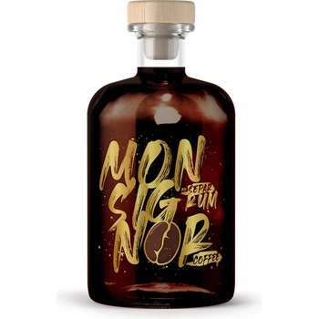 Monsignor Rum Coffee by Separ 40% 0,5 l (čístá fľaša)