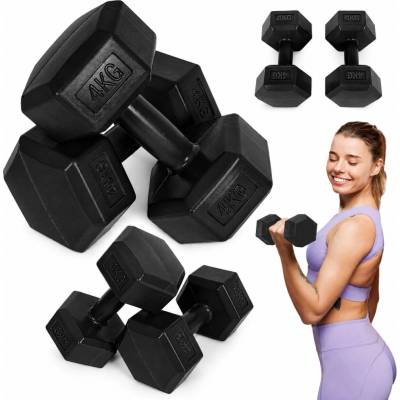 MOVEPRO Hexagonální činky 2 x 4 kg