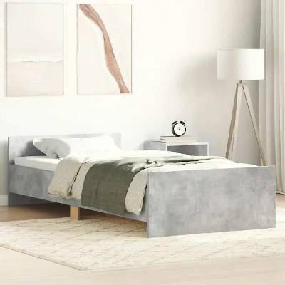 zahrada-XL 835928 Rám postele betonově šedý kompozitní dřevo