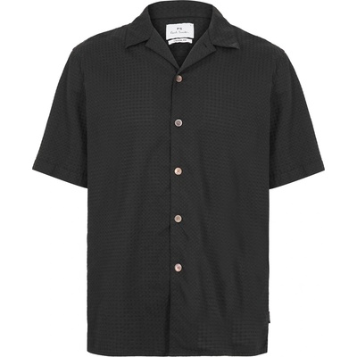 PS Paul Smith Риза PS Paul Smith Men's Short Sleeve Plain Shirt - Black 79