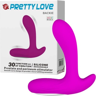 Простатен и перинеум стимулатор, 13см. - Pretty Love Backie Purple (DEBRA01092)