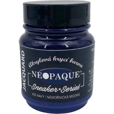 Jacquard Nemetalická krycí barva Neopaque 455 námořnická modrá Sneaker Series