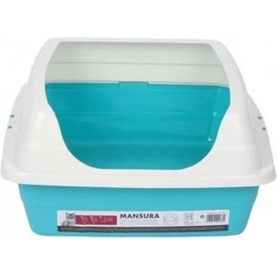 M-PETS Mansura Cat Litter Tray with Rim - открита котешка тоалетна с висок борд 49x39x18 cm, Белгия - 20100599