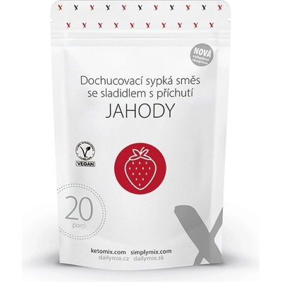 SimplyMix jahodová příchuť 20 porcí 60 g