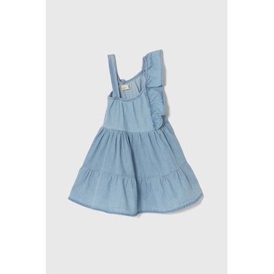 Zippy Детска памучна рокля zippy в синьо къса разкроена (3106059001)