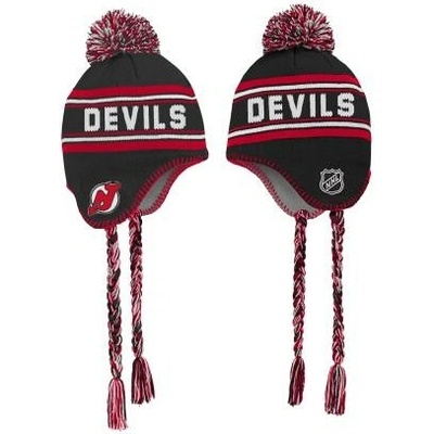Outerstuff Dětská zimní čepice New Jersey Devils NHL Jacquard Tassel Knit With Pom