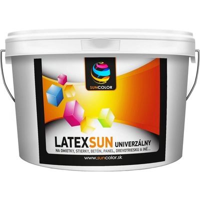 SUNCOLOR LATEX SUN UNIVERZÁLNY 0,8kg + 0,2kg zdarma, biely