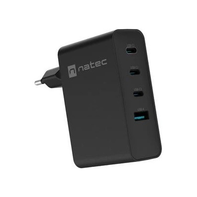 NATEC Адаптер, Natec USB Charger Ribera 3X USB-C 1x USB-A 100W, Black (NUC-2234)