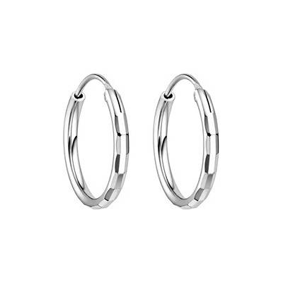 Nubis Maličké stříbrné náušnice kruhy NB-3042-12