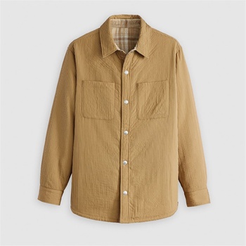 Levi's Men's Bryant Padded Reversible Green Overshirt - Ermine