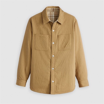 Levi's Men's Bryant Padded Reversible Green Overshirt - Ermine