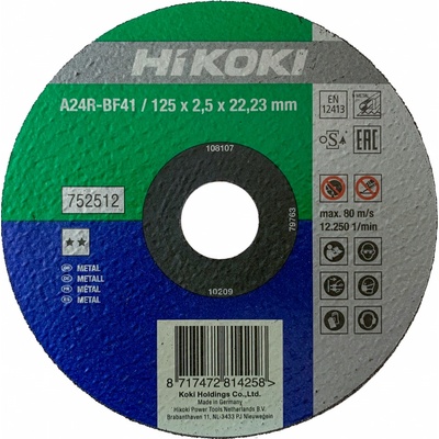 Hikoki Rezný kotúč 125 mm 752512