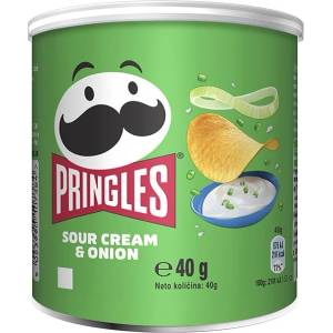 Pringles чипс заквасена сметана и лук заквасена сметана и лук 40гр