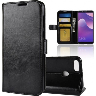 Púzdro Crazy book Huawei Y9 (2018) / Enjoy 8 Plus čierne