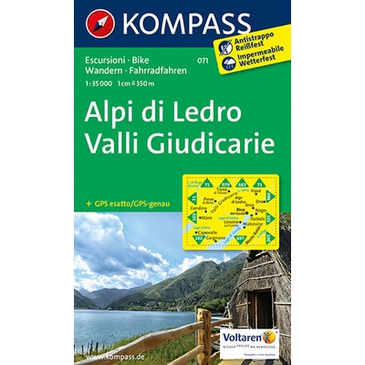 Alpi di Ledro Valli Giudicarie 1:35 000 turistická mapa