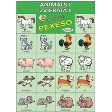 Anglické pexeso: Animals I. / Zvieratá I.