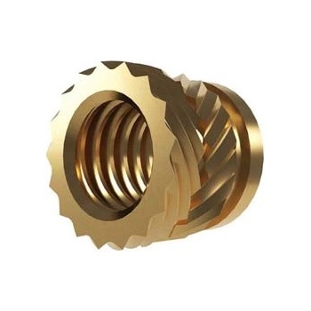 Two Trees Вложка за пластмаса M6/S (месинг) - Brass Inset Nuts, 25 броя