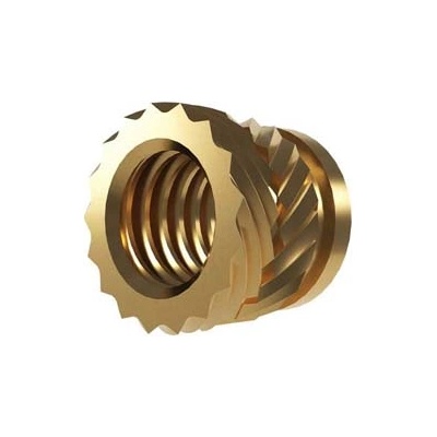 Two Trees Вложка за пластмаса M6/S (месинг) - Brass Inset Nuts, 25 броя