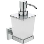 Ideal Standard IOM Square - Дозатор за сапун с държач, матирано стъкло/хром E2252AA (E2252AA)