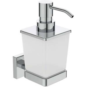Ideal Standard IOM Square - Дозатор за сапун с държач, матирано стъкло/хром E2252AA (E2252AA)
