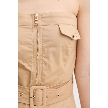 Gaudi Памучна рокля Gaudi в бежово среднодълга разкроена 511FD15017 (511FD15017)