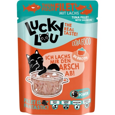 Lucky Lou Adult Filet z tuniaka s lososom vo vývare 70 g