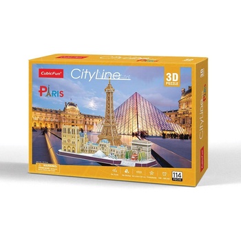 CubicFun 3D Пъзел CITY Line PARIS (1004418F)
