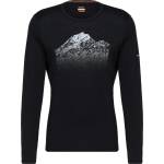 Icebreaker Мъжко мериносово термобельо Icebreaker Merino 200 Oasis L/S Crewe Rising Light Merino base layer - Black (015-2401-0112)