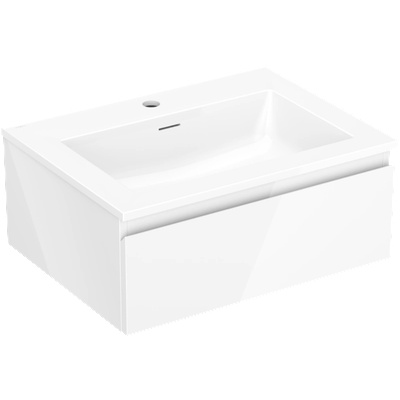 Mexen Orio шкаф за баня 60 см с мивка Otis, 1 чекмедже, бял гланц - 91A10-06023-1-BF00-W18M00 (91A10-06023-1-BF00-W18M00)