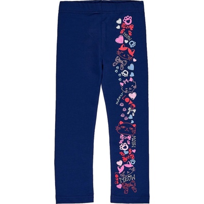 Winkiki Kids Wear Dívčí legginy Meow navy