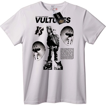 NOONEBRAND Тениска Vultures Ужасяваща Маска - XL, White