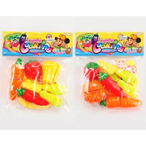 Armtoys ДЕТСКИ ПЛОДОВЕ И ЗЕЛЕНЧУЦИ ЗА РЯЗАНЕ С ЯГОДА И ДЪСКА 7 ЧАСТИ - igrachko