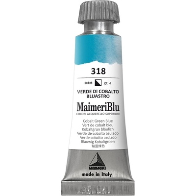 Maimeri Blu Акварелна боя Cobalt Green Blueish 318 12 ml 1 бр (M1609318)
