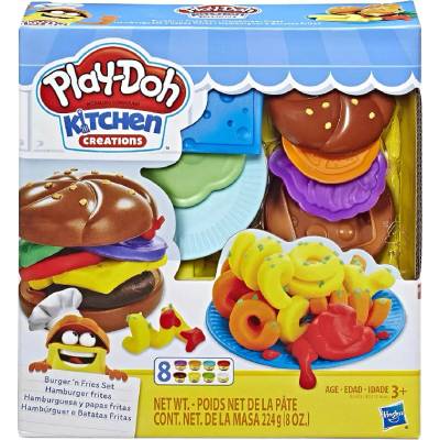 Hasbro Set Play-Doh Play-doh Kitchen Creations Burger & Fries (e5472)