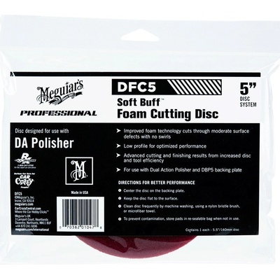 Meguiar's Soft Buff Foam Cutting Disc 5"