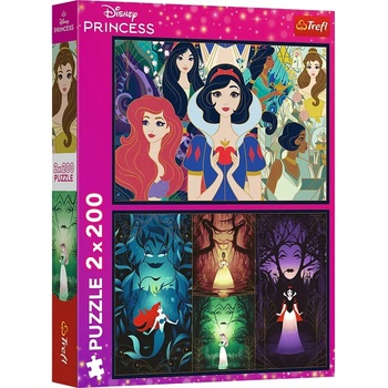 Image 1 of Trefl - Puzzle 2x200 Charming Princesses - 200 piese