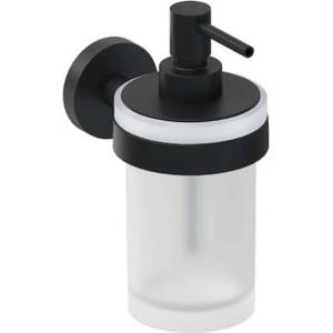 Jika Mio Style - Дозатор за сапун с държач, стъкло/матово черно H3832F27161001 (H3832F27161001)