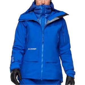 Mammut Дамско водоустойчиво яке Mammut Women's Eiger Nordwand Pro Hardshell Hooded Jacket Waterproof jacket - Eiger Blue - размер XS (102-4973-0211)