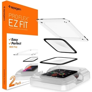 Spigen EZ FIT стъклен протектор за екран 2бр (2.5D, 0.2mm, ултра тънък, 9H) BLACK AFL01220 (AFL01220)