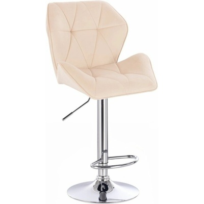LuxuryForm Design Milano Max Velur na striebornom tanieri krémová