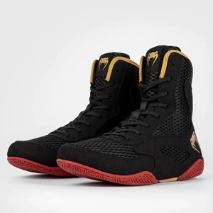 Venum | Официален Вносител за България Обувки за Бокс Venum Contender Boxing Shoes - Black/Gold/Red - 40
