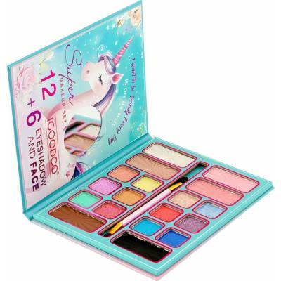 Toybit Dětská kosmetická paleta Glitter Unicorn se zrcátkem