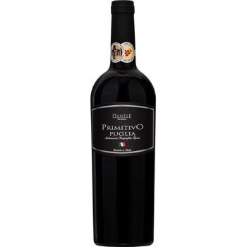 Primitivo Puglia I.G.T. Danese 14% 0,75 l (čistá fľaša)