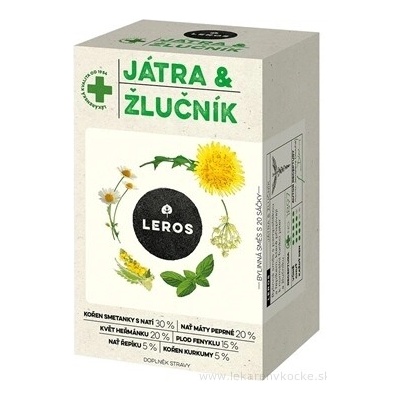 Leros JÁTRA A ŽLUČNÍK 20 x 1,5 g